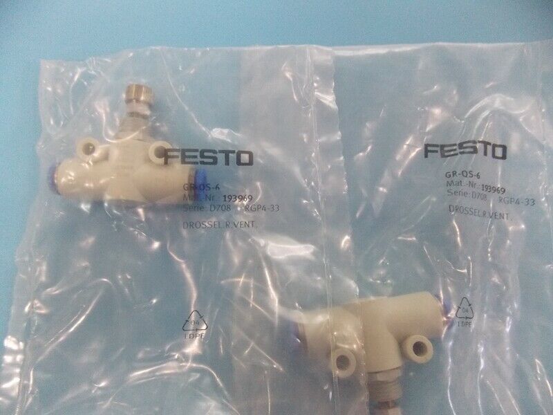 1 pcs FESTO GR-QS-6 193969 Throttle valve