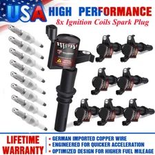 8 Ignition Coils & Spark Plugs For FORD F150 TRITON 2004 2005 2006-2008 DG511 V8