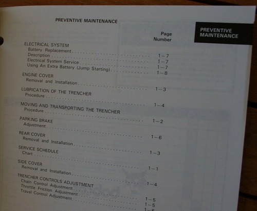BURKEEN B16 Walk Behind Trencher Service Manual repair shop overhaul guide 116 - 第 4/12 張圖片