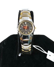 NEW JLANDA 2 TONE SILVER+GOLD,CRYSTALS,TUNGSTEN,SAPPHIRE,BRACELET WATCH 31022L