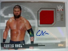 WWE Curtis Axel 2017 Topps Undisputed Silver Autograph Relic Card SN 26 of 50