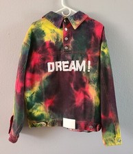 Msgm Milano Tie Dye Denim Women Jacket Made In Italy