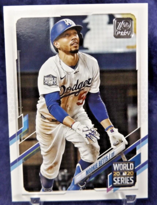 2021 Topps #15- Mookie Betts Dodgers World Series Highlights