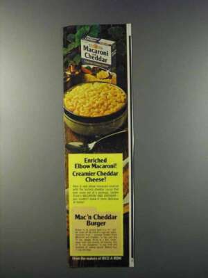 1981 Golden Grain Macaroni And Cheddar Ad Enriched Ebay