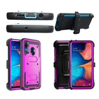  Phone Case for Samsung A20/A30/Galaxy A50 Built in Screen Protect and Kickstand