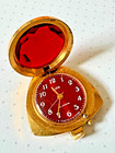 Vintage Zarya Heart-Shaped Pendant Watch, USSR | Gold-Plated | 21 Jewels