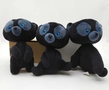Disney Store Parks Brave Plush Black Bear Cubs Brothers Harris Hubert Hamish 7"