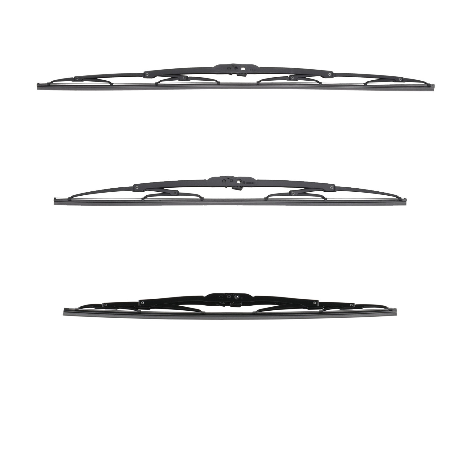 Bosch MicroEdge 3-Piece Wiper Blade Kit 24in 20in 18in Front Left Right Rear-image