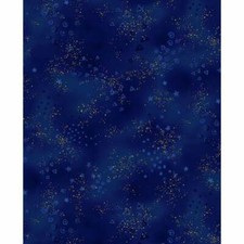 LB BASIC GLITTER Royal Blue Laurel Burch Quilt Fabric Sold By 1/2 yd 0808-31M