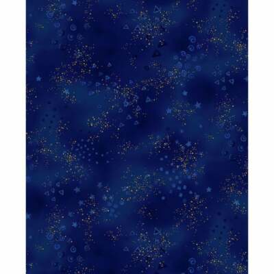 LB BASIC GLITTER Royal Blue Laurel Burch Quilt Fabric Sold By 1/2 yd 0808-31M