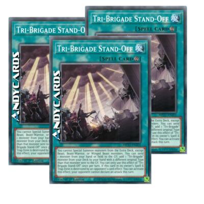 3x TRI-BRIGADE STAND-OFF (Tri-Brigade Stable) Common   MP21 EN201   1Ed   YUGIOH