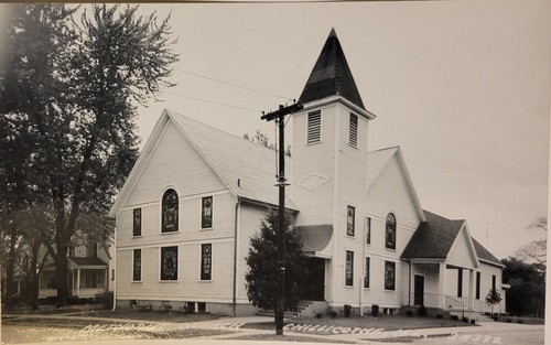 RPPC Methodist Church Chillicothe IL Real Photo Postcard B11