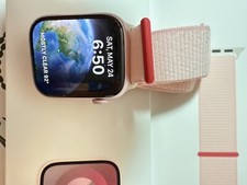 preowned Apple Watch Series 9 45mm Aluminum Case with Sport Loop - Light Pink