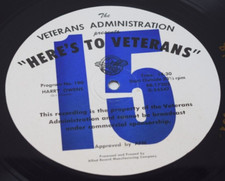 JAZZ Harry Owens Henry Jerome Transcription Veterans Administration 189/190 EX