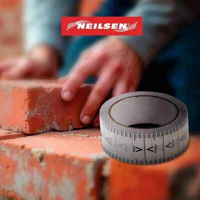 Neilsen Building Profile Gauge Tape 37.5mmx33m (For Accurate Measurement) CT6260
