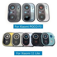 For Xiaomi Mi 11 Lite/Poco F3/Mi 10 Lite Back Rear Camera Glass Lens Cover Frame