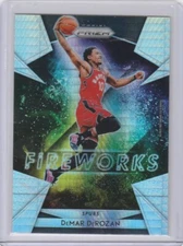 2018-19 Panini HYPER HOLO Prizm Fireworks #24 DeMar DeRozan