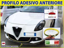 Profilo Adesivo Alfa Romeo Giulietta Paraurti Anteriore Tuning Giallo Yellow kit