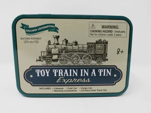 toy train in a tin express