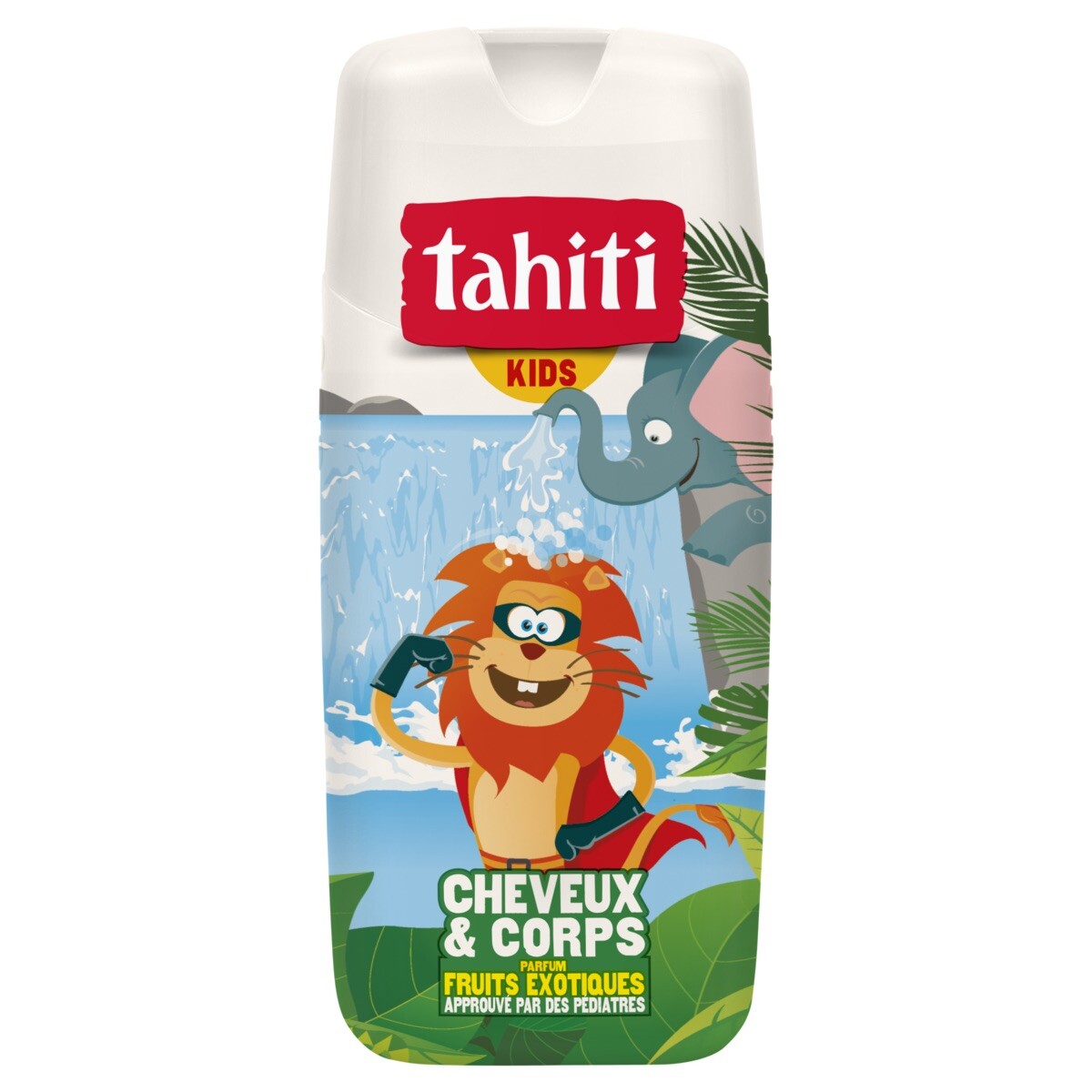 Gel douche TAHITI Kids fruits exotiques lot de 4 flacons pour partager des moments de joie en famille
