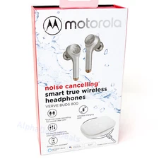 Motorola Verve Buds 800 True Wireless Smart Headphones Noise Cancelling White
