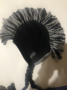 NWT San Antonio Spurs Adidas NBA Mohawk Knit Hat Beanie Black Youth