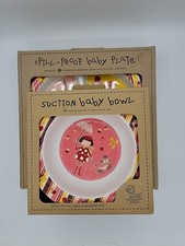 SugarBooger Suction Plate Bowl Combo Baby Toddler Food Divided New