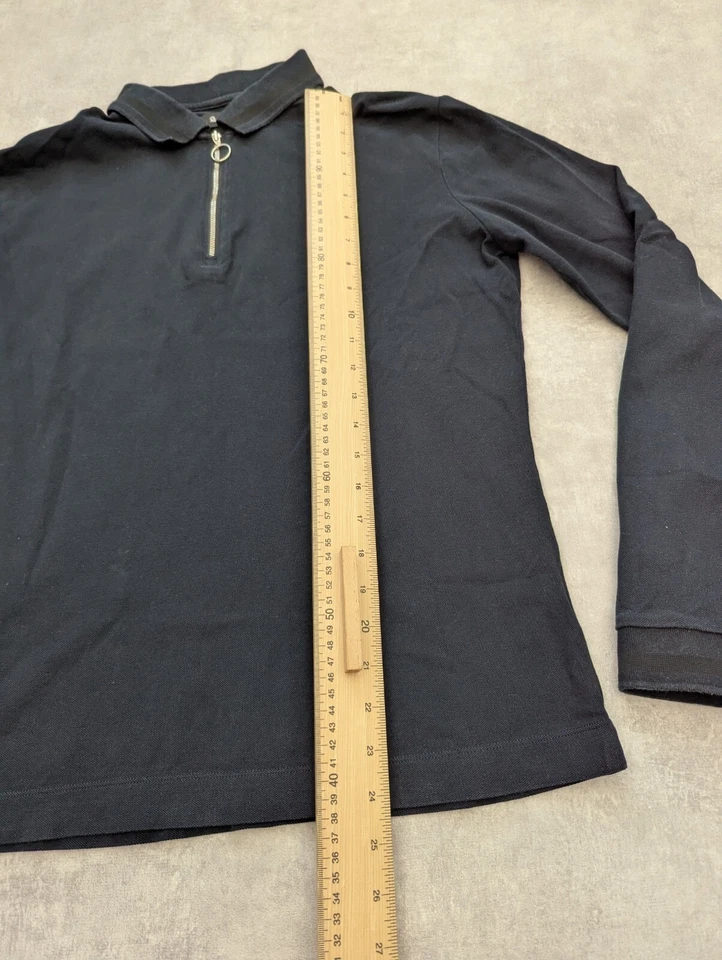 Rapha Polo Shirt Medium Cycling Top Bike Jersey Cycling Logo Long Sleeve Zip M - Image 3 of 4