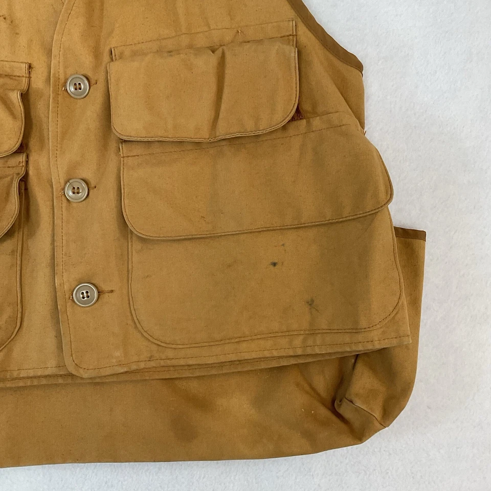 Bone Dry By Redhead Shooting Bird Hunting Vest Men’s Large Game Bag Tan Canvas - Image 4 of 4