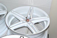 Set Of 4 New 19x8.5 Ddr Talon Whitepolished 19 Rims Wheels 5x114.3 35mm Offset