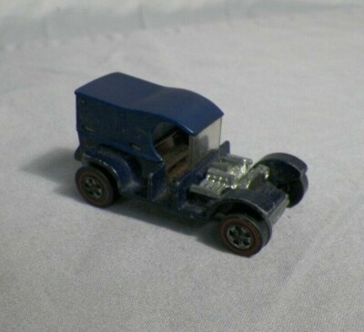 Hotwheels Redline Paddy Wagon Mattel Hong Kong 1969 bleu foncé