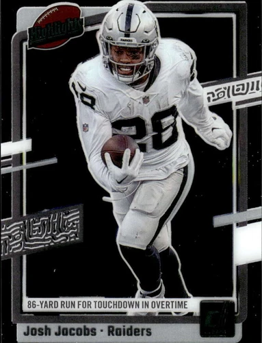 2023 Panini Clearly Donruss Josh Jacobs #8