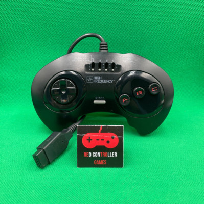 Sega Mega Drive Control Pad Controller Schwarz High Frequency