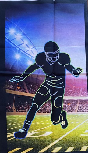SPORTS LIFE Fabric Panel *FOOTBALL* 100% Cotton Quilt Fabric - Picture 4 of 6