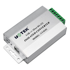 UOTEK Industrial USB to RS-232 Converter USB-B RS232 Adapter Connector Isolated