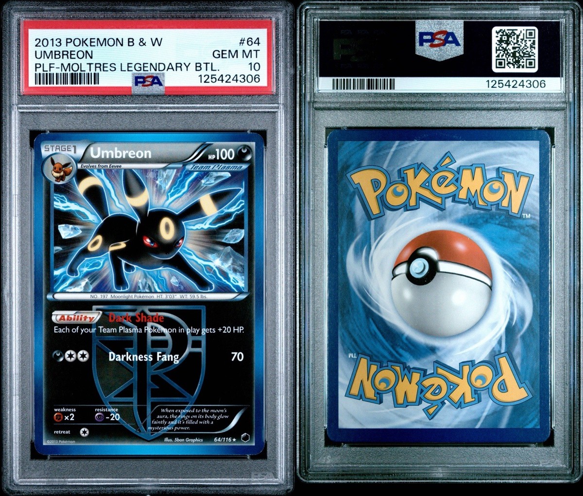 PSA 10 POP12 Pokémon Legendary Battle Deck Plasma Freeze 64/116