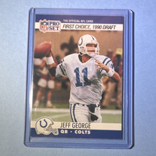 Pro Set 1990 Jeff George Indianapolis Colts #669 Rookie First Choice Draft Card. rookie card picture