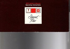1972 Pontiac Grand Prix--original Owners Manual Not A Copy--free Shipping