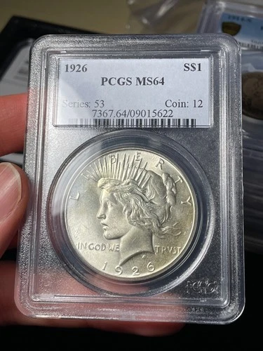 1926 PCGS MS64 Peace Silver Dollar Nice Coin