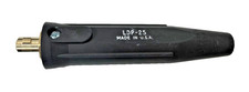 Lenco 05283 LDP-25M Male Dinse Plug Welding Cable Connector 25mm Black 150A