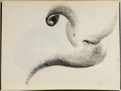 Graphite Pencil Drawing on Paper Mid Century Abstract | eBay Australia