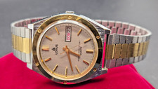 Vintage LORUS Men's Two-Tone Stainless Steel Quartz Calendar Watch-VGC/Working