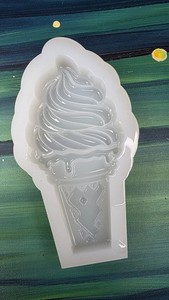 NEW B grade 7.3" ice cream Silicone Mold Handmade Oddityabyss Over Domed