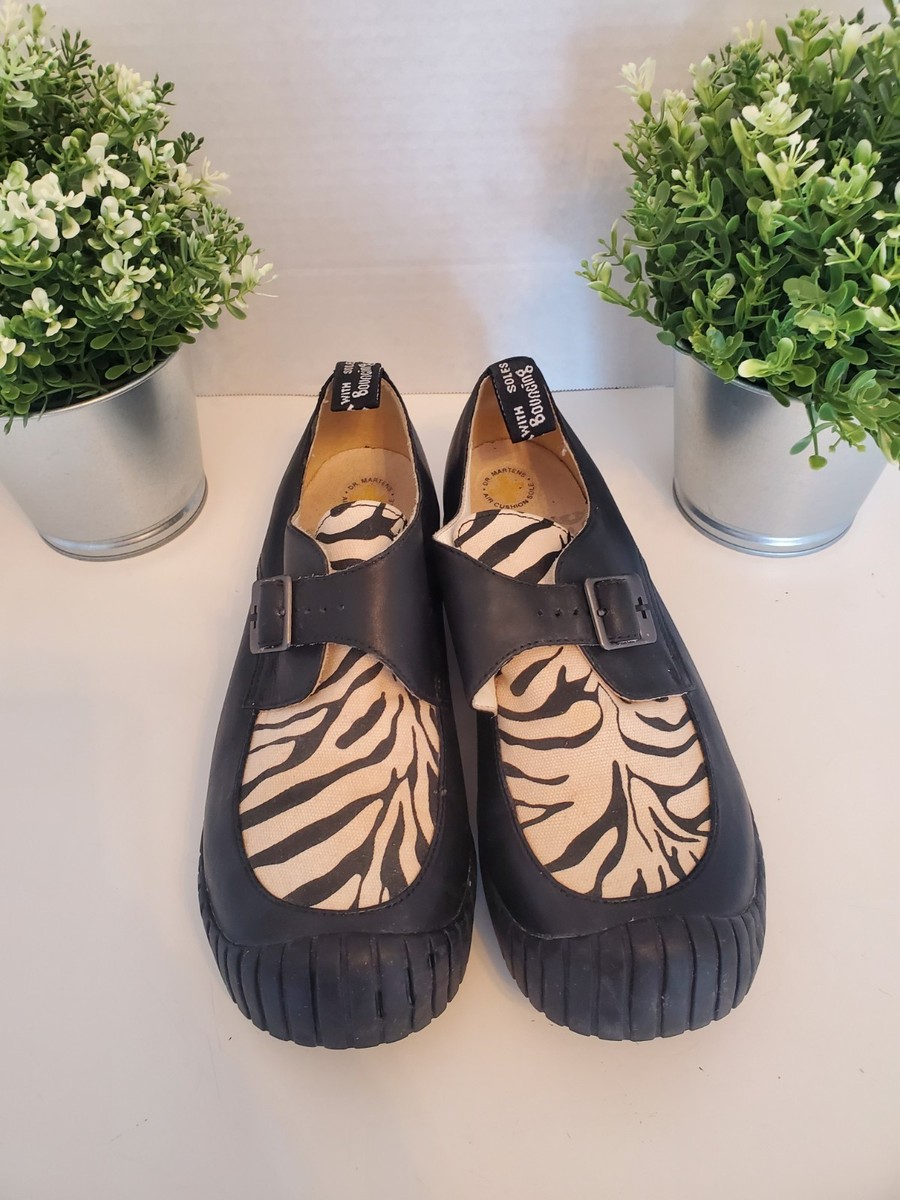 Dr. Martens Zebra Print Oxford Creepers Vintage/Rare 🖤🤍Woman's
