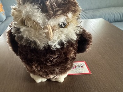 Douglas Owl Plush Stuffed Animal Toy GUC 2016 Soft Beanie Bottom 7'' with Tag.
