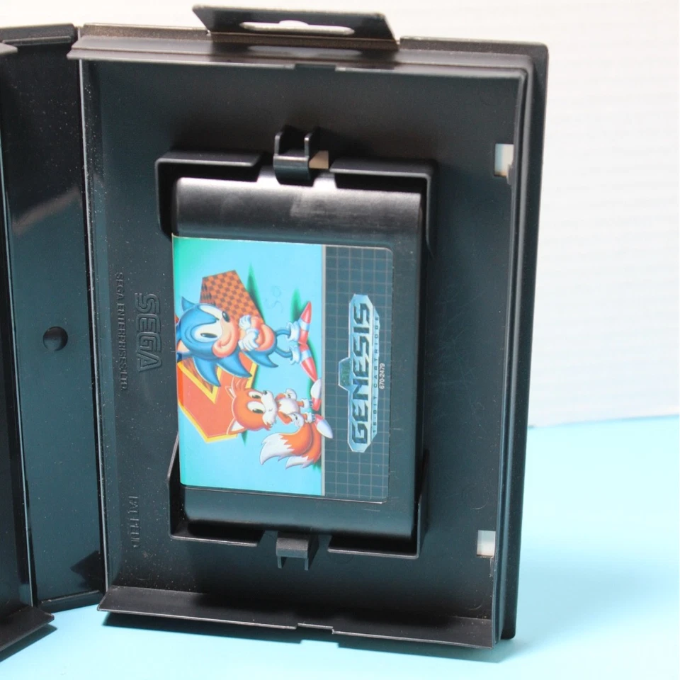 Sonic the Hedgehog 2 (Sega Genesis, 1992) Case & Cartridge Only - Very Good - Image 3 of 4