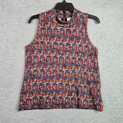 Anthropologie Akemi Kin Petra Women's Sleeveless Mock Neck Knit Top Size S