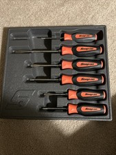 New Snap-on Instinct Orange Soft Handled 6-piece Screwdriver Set Sgdx60bo