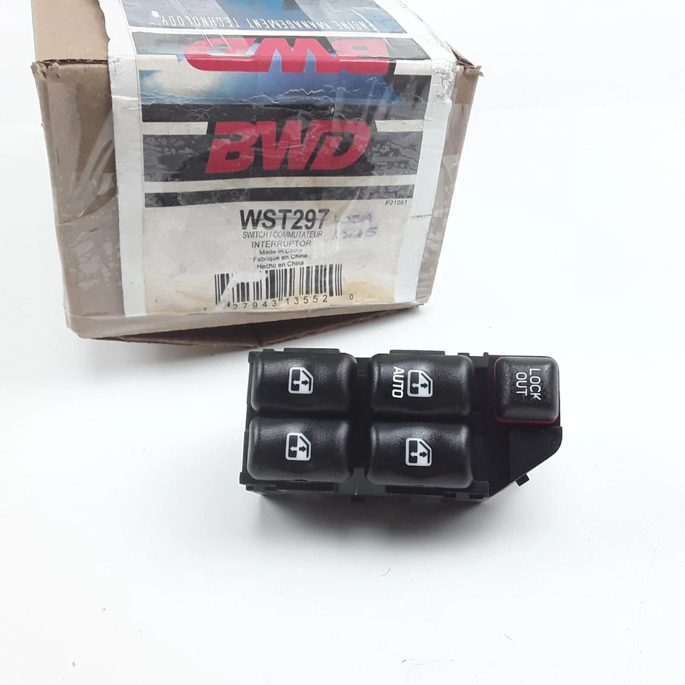 Interruptor de ventana de puerta delantera izquierda BWD WST297 para Chevrolet Cavalier (2000-2005) Foto 2 de 4