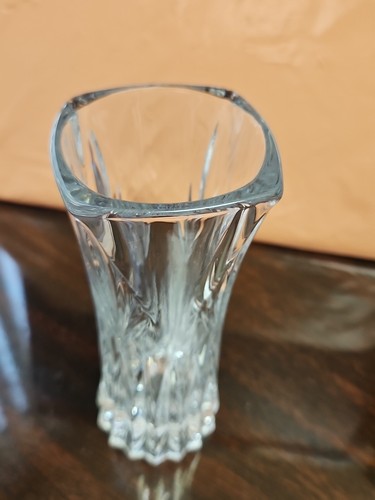 Vintage Lead Cut Crystal Flower Vase Bud Vase 6.5 Weighted - Picture 6 of 14